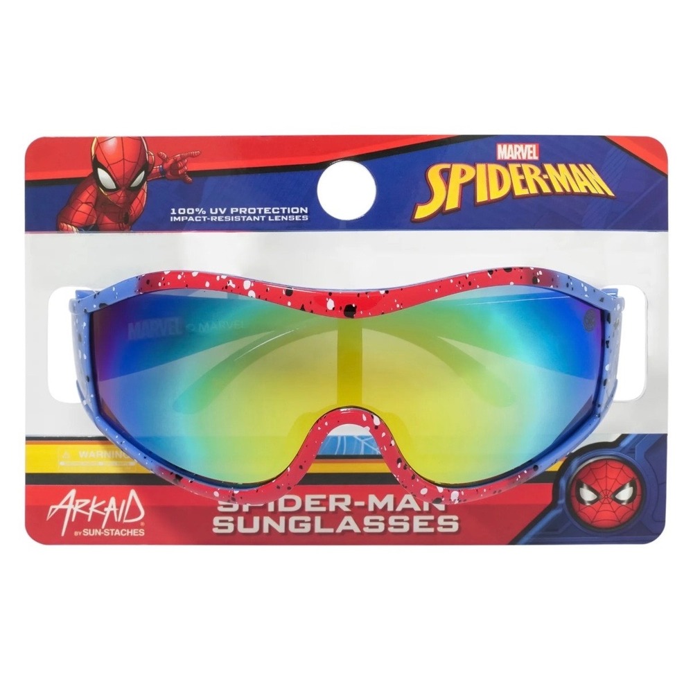 Marvel Spider-Man Kids Sunglasses Arkaid Sun-Staches Blue Red Shield UV Mirror